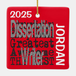 Dissertationsschriftstellerin Extraordinaire CUSTO Keramikornament