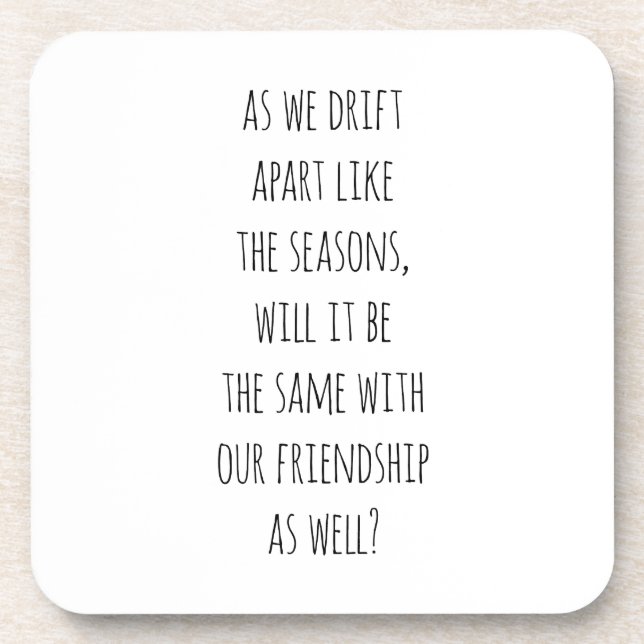 Dissiper le Dessous de verre en plastique dur (Devant)