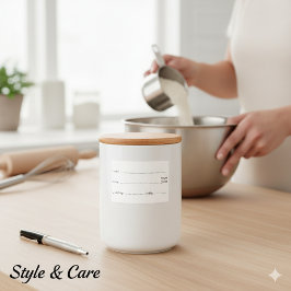 Dissolvable Food Labels for Home and Kitchen Lebensmitteletikett