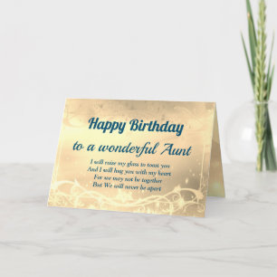 Distance Bonne Carte Tante Anniversaire
