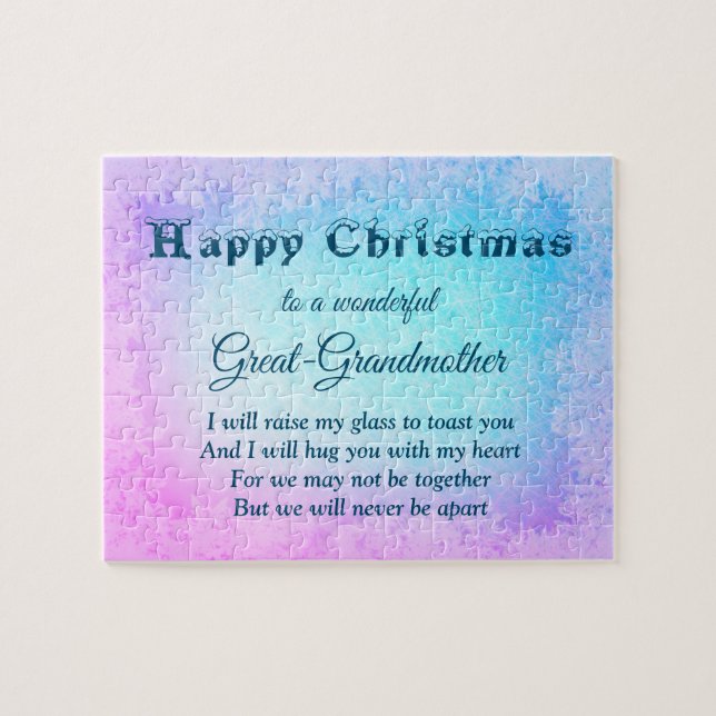Distance Happy Christmas Große Großmutter (Horizontal)