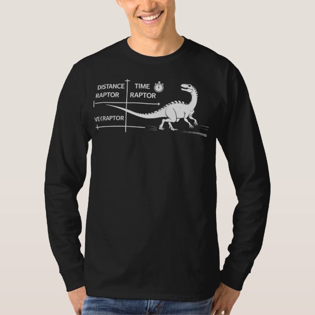 Distance raptor divided by time raptor equals velo T-Shirt (Vorderseite)