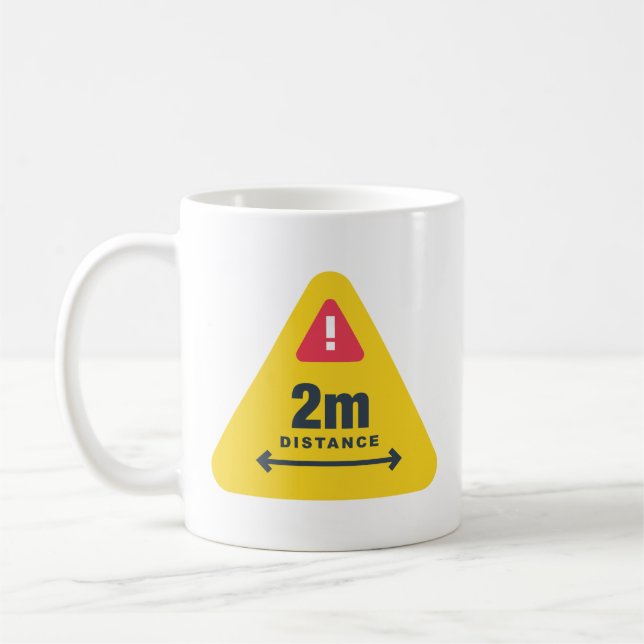 Distanz behalten kaffeetasse (Links)