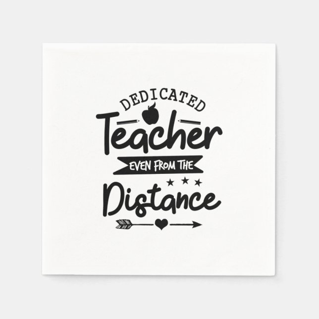 Distanz des Lehrers Serviette (Vorderseite)