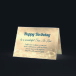 Distanz Happy Birthday Son in Law Card Karte<br><div class="desc">Luxury Gold Distance glücklich Geburtstag Sohn im Gesetz personalisiert Grußkarte.</div>