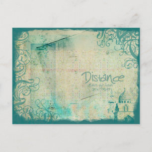 Distanz Postkarte