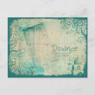 Distanz Postkarte