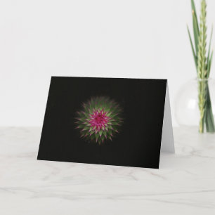 Distel-Blumen-Gruß-Karte Karte