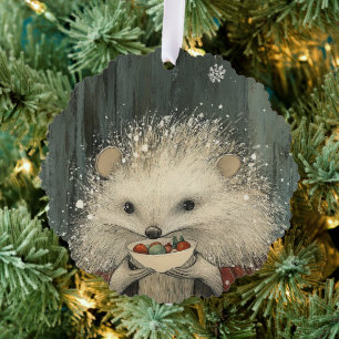 Distel der Igel Waldlaunen Ornament Karte