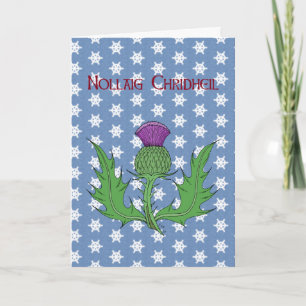 Distel Feiertagskarte
