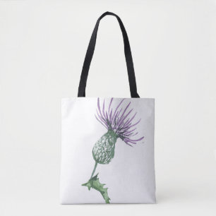 Distel-Tragetasche in Blüte Tasche