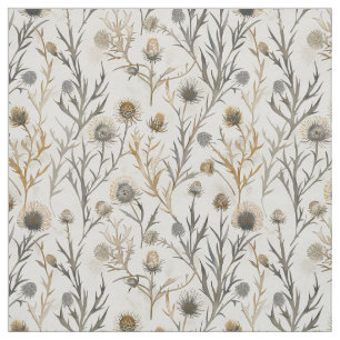 Disteln und Wildblumen  Stoff