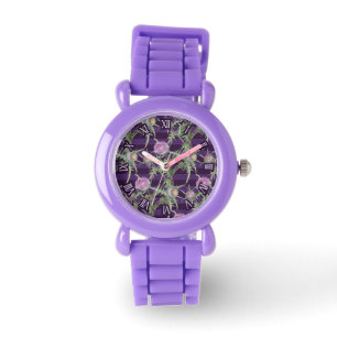 Distelveilchenblüten Armbanduhr