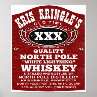 Distillerie du pôle Nord Poster de Noël amusant