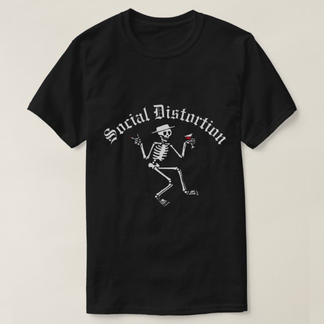 Distorsion sociale officielle T-shirt habile (Design devant)