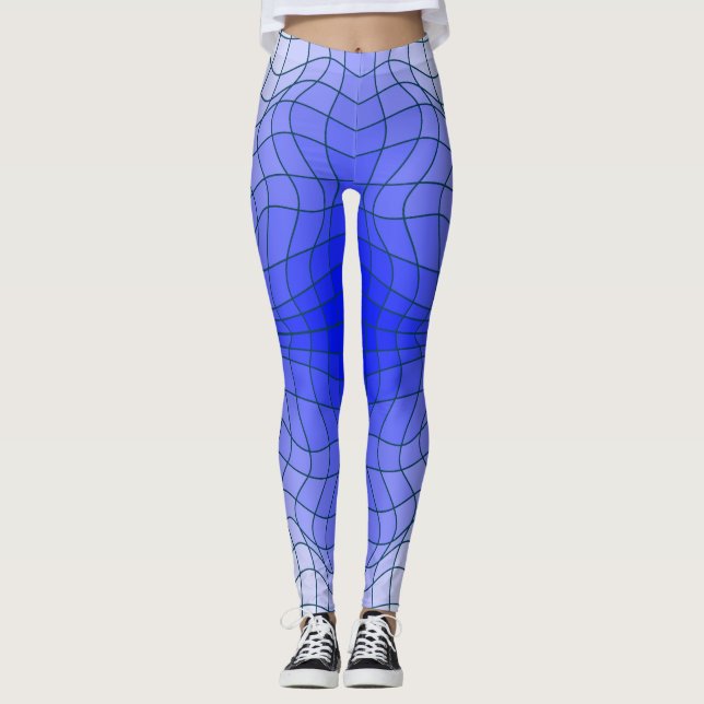 Distortion Wireframe.C01.GBluex4.NBG Leggings (Vorderseite)