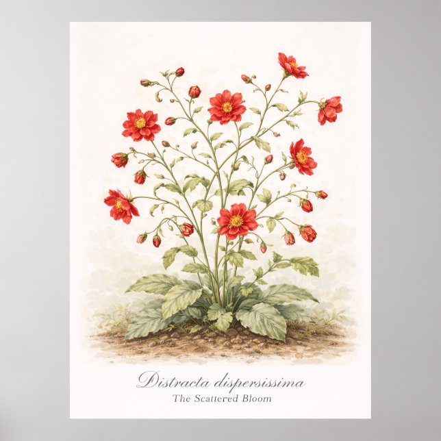 Distracta dispersissima - The Scattered Bloom Poster (Vorne)