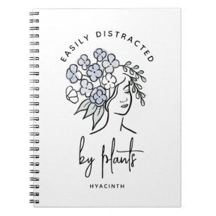 Distracted Gardener Boho Floral Niedliche Pflanze Notizblock