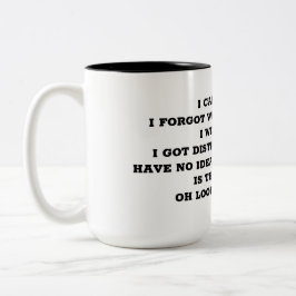 "DISTRACTED"-TASSE ZWEIFARBIGE TASSE