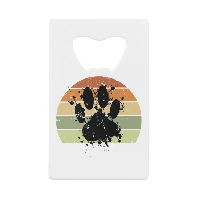 Distresse Paint Spatter Dog Empreinte de patte Ret (Devant)