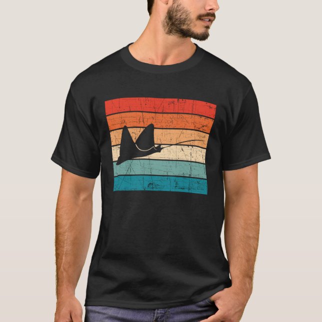 Distressed Animal Lover Manta Ray T-Shirt (Vorderseite)