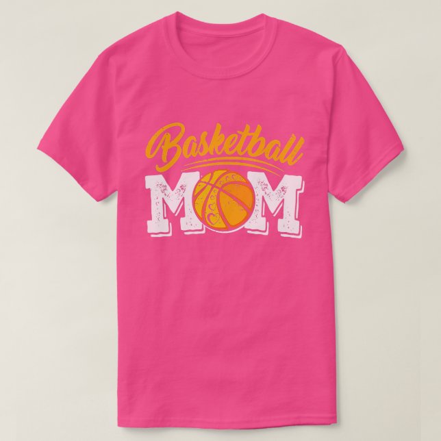 Distressed Basketball Mom Tee Women Mama Mommy Mot (Design vorne)