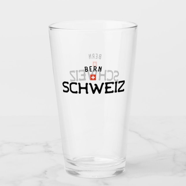 Distressed Bern Schweiz (Schweiz) Glas (Vorderseite)