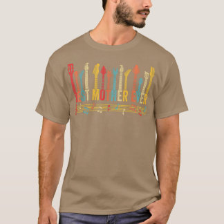 Distressed Best Mother Ever Mommy Guitar Mothers D T-Shirt