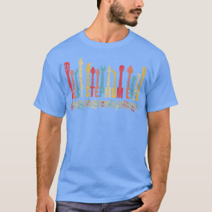 Distressed Best Stepmom Ever Mommy Guitar Mothers  T-Shirt