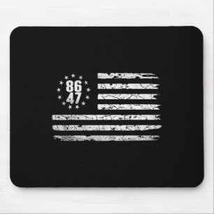 Distressed Betsy Ross Amerikanisch 86 47 Anti-Trum Mousepad
