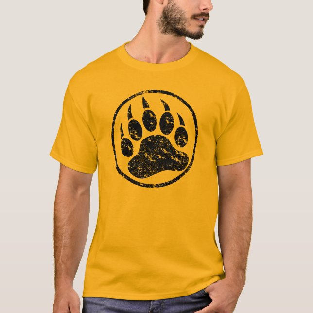 Distressed Classic and Cool Bären Paw T-Shirt (Vorderseite)