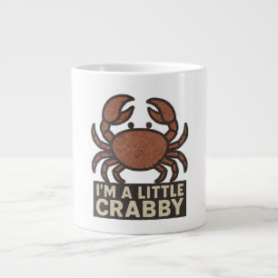 Distressed Crab – Vintage „Ich bin ein bisschen mü Jumbo-Tasse