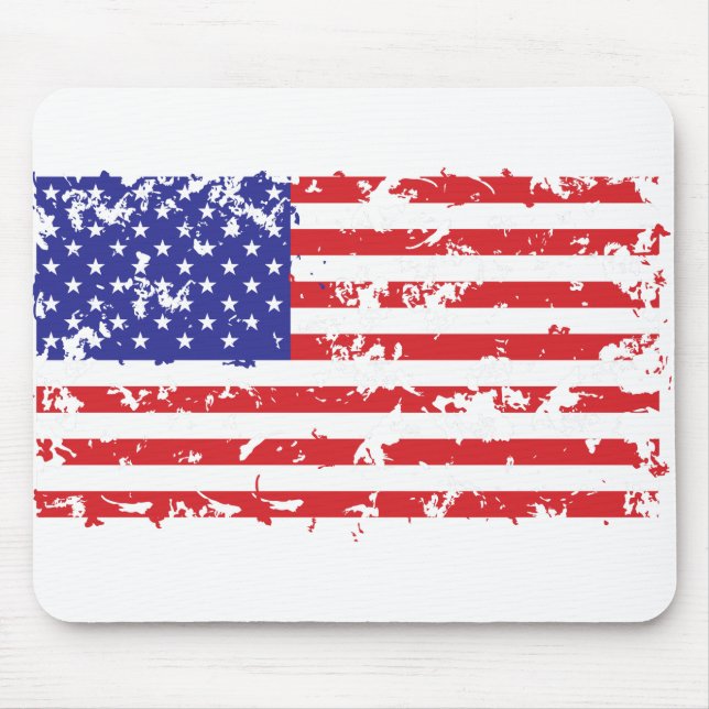 Distressed-Flag-Horizontal Mousepad (Vorne)