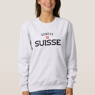 Distressed Geneve Suisse (Genfer Schweiz) Sweatshirt