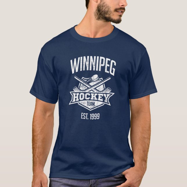 Distressed Jet Retro Sticks T-Shirt (Vorderseite)