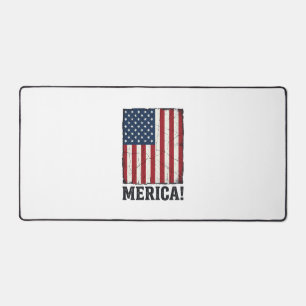 Distressed Merica Flagge Patriotisches Vektor-Shir Schreibtischunterlage