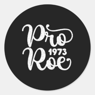 Distressed Pro Roe Runder Aufkleber