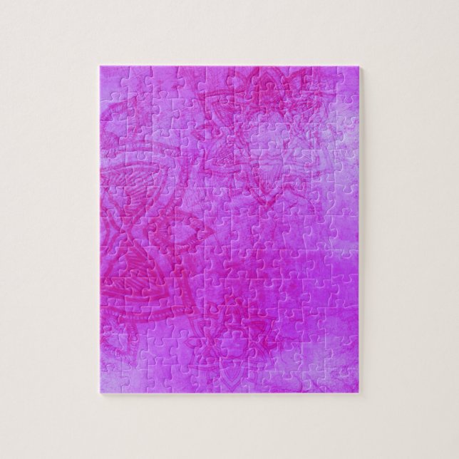 Distressed Purple Mandala Pattern (Vertikal)