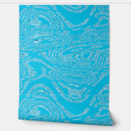 Distressed Sky Blue Tapete