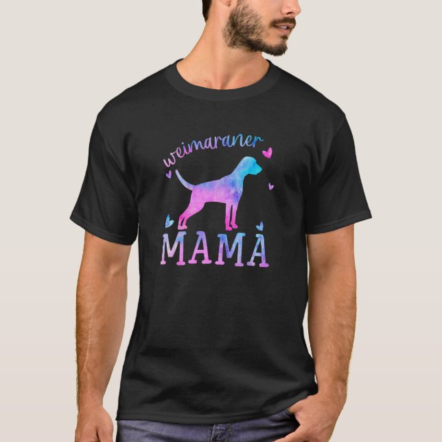 Distressed Weimaraner  Mom Mother s Day T-Shirt (Vorderseite)