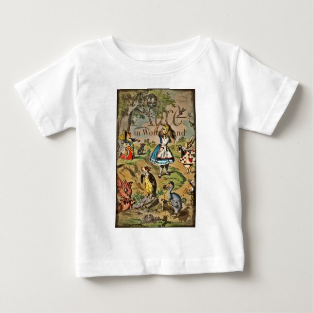 Distressive Alice und Friends Cover Baby T-shirt (Vorderseite)