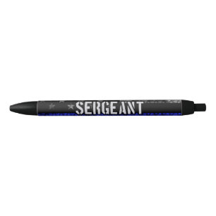 Distressive Flagge der Sergeant Thin Blue Line Kugelschreiber