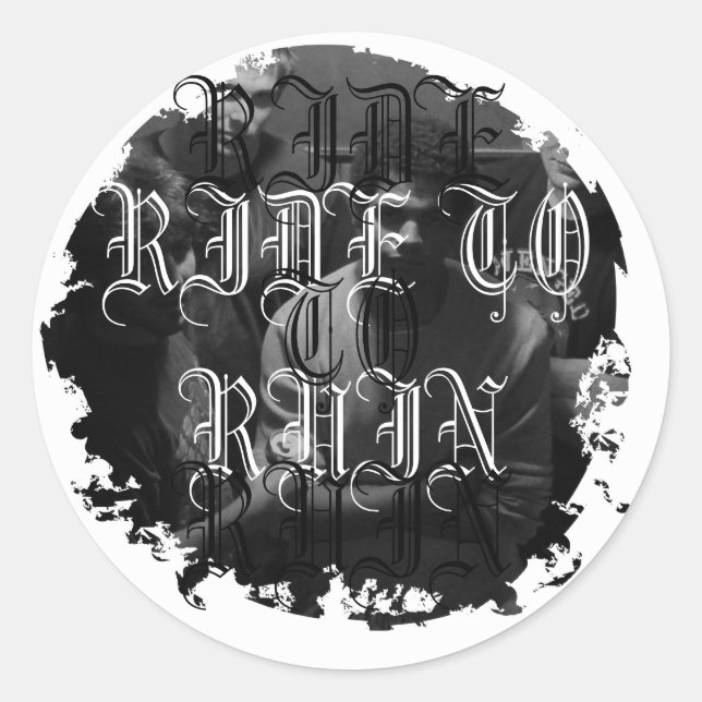 Distressive Round Stickers (Vorderseite)