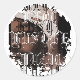Distressive Round Stickers