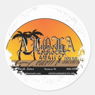 Distressive Round Stickers