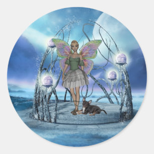 Distressive Round Stickers