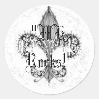 Distressive Round Stickers