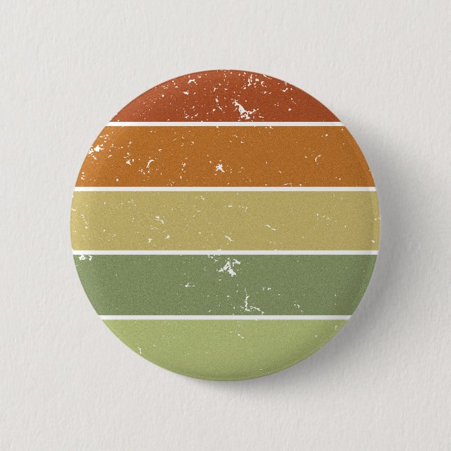 Distrestierter Retro-Sonnenuntergang Button (Vorderseite)