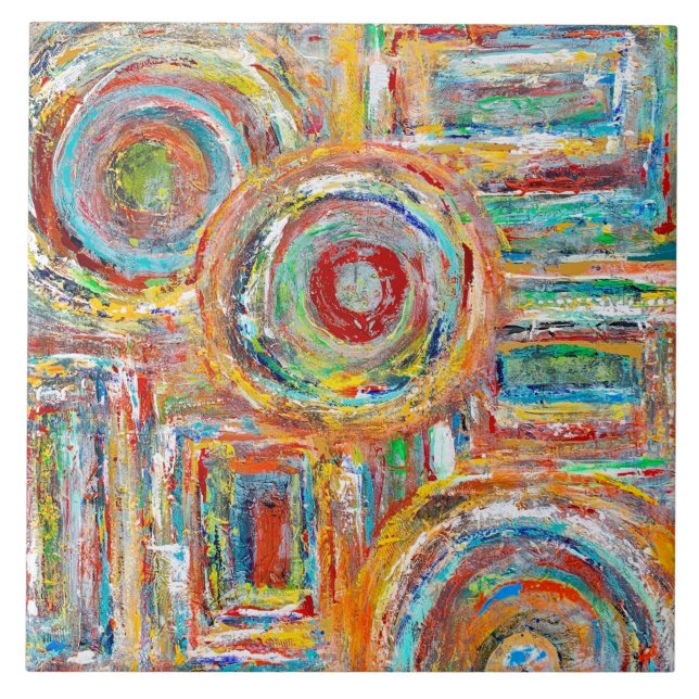 District 7 6 x 6 Carreaux en céramique (Devant)