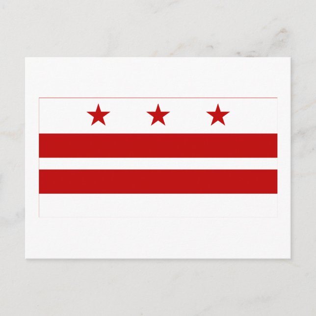 District of Columbia Flag Postkarte (Vorderseite)